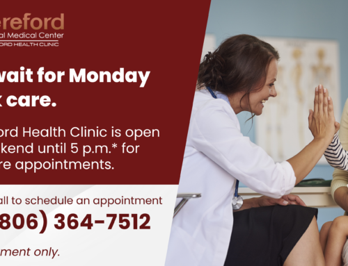 Weekend Appointments Available at Hereford Health Clinic